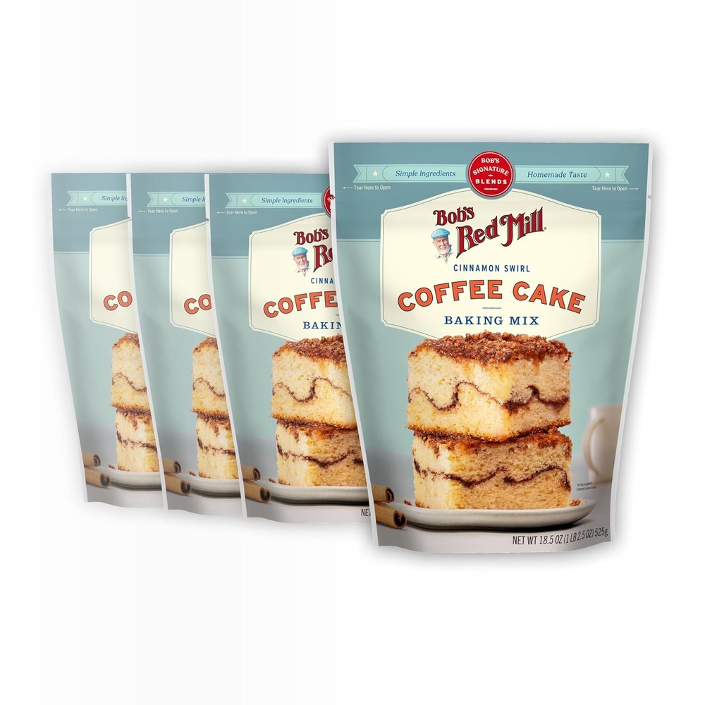 image:imageBobs Red Mill Cinnamon Swirl Coffee Cake Baking Mix 185oz 4 Pack185 Ounce Pack of 4