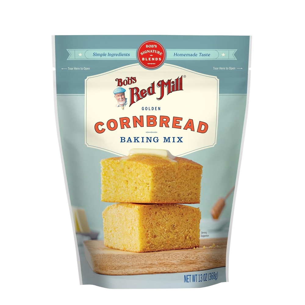 image:imageBobs Red Mill Signature Cornbread Baking Mix 13oz Pack of 4  Simple Clean Ingredients Homemade Taste Kosher13 Ounce Pack of 1