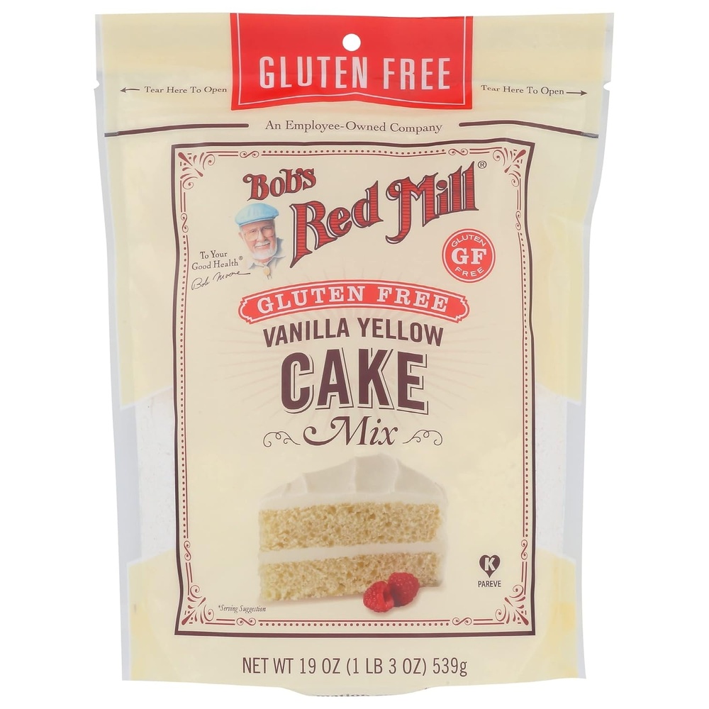image:imageBobs Red Mill Vanilla Yellow Cake Mix 19 Ounces Pack of 4  Gluten Free Kosher