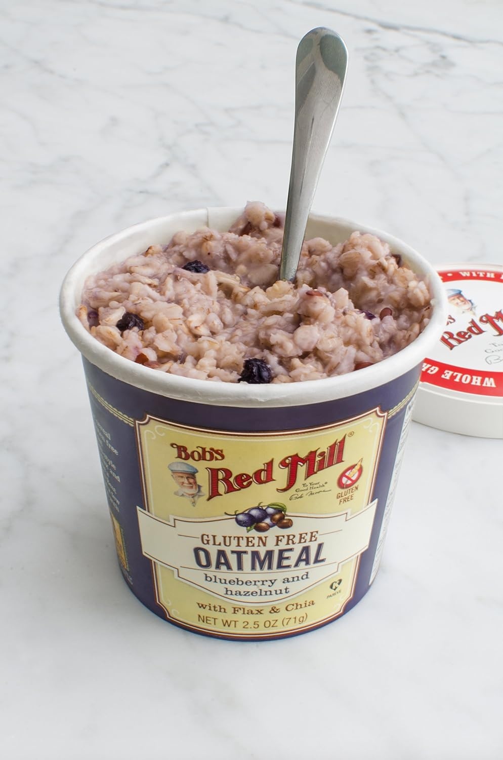 image:imageBobs Red Mill Apple Cinnamon Gluten Free Oatmeal Cup 12 CountBlueberry Hazelnut