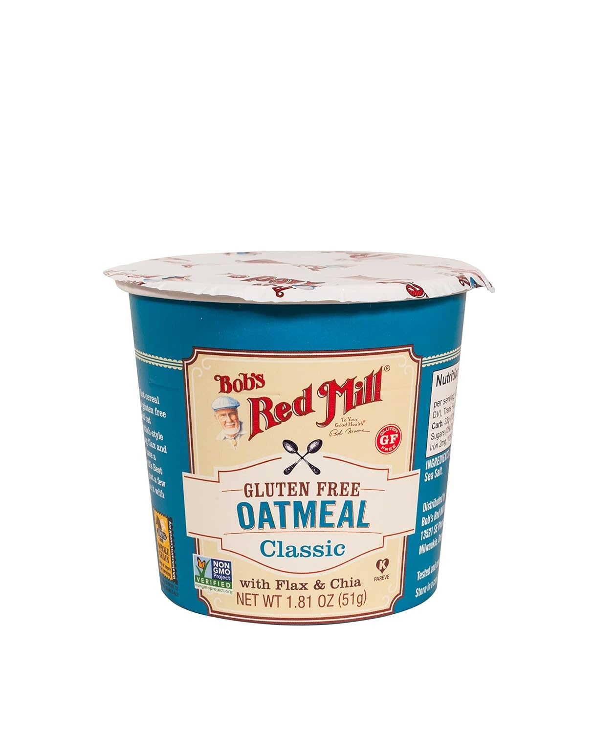 image:imageBobs Red Mill Apple Cinnamon Gluten Free Oatmeal Cup 12 CountUnflavored