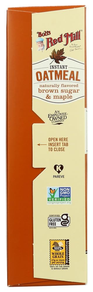 image:imageBobs Red Mill Brown Sugar amp Maple Oatmeal Packets 8 packets Pack of 1 Non GMO Gluten Free Whole Grain Kosher988 Ounce Pack of 1
