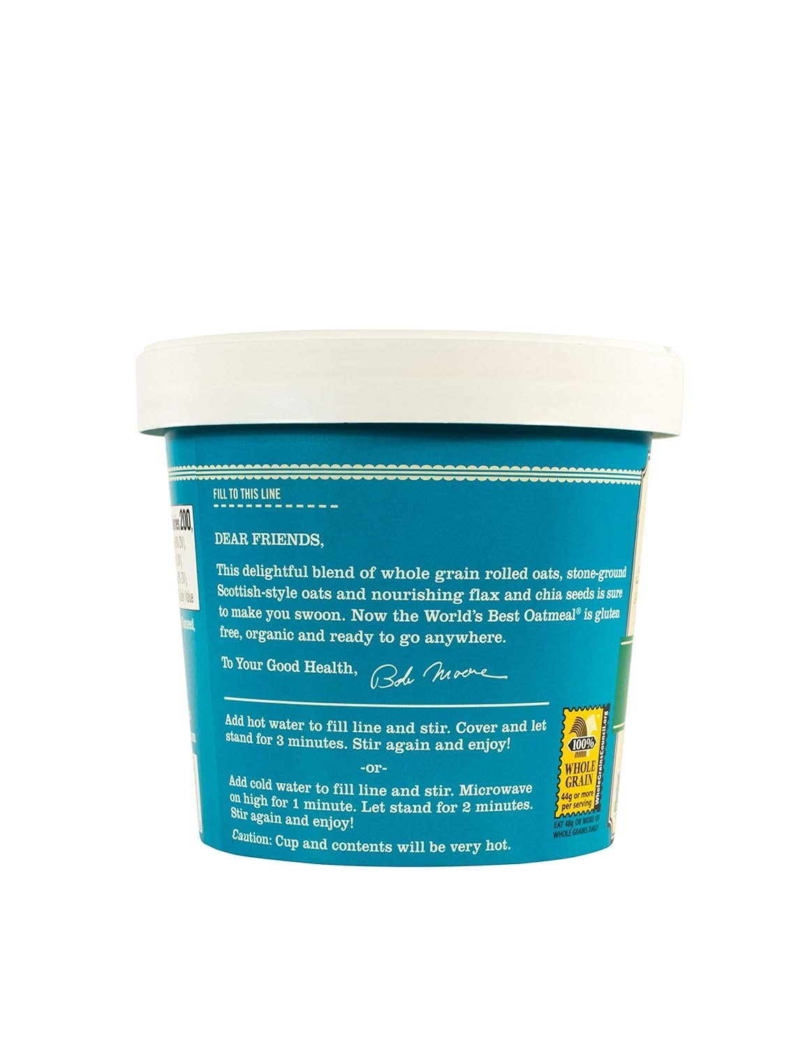 image:imageBobs Red Mill Classic Organic Gluten Free Oatmeal Cup 12 Count