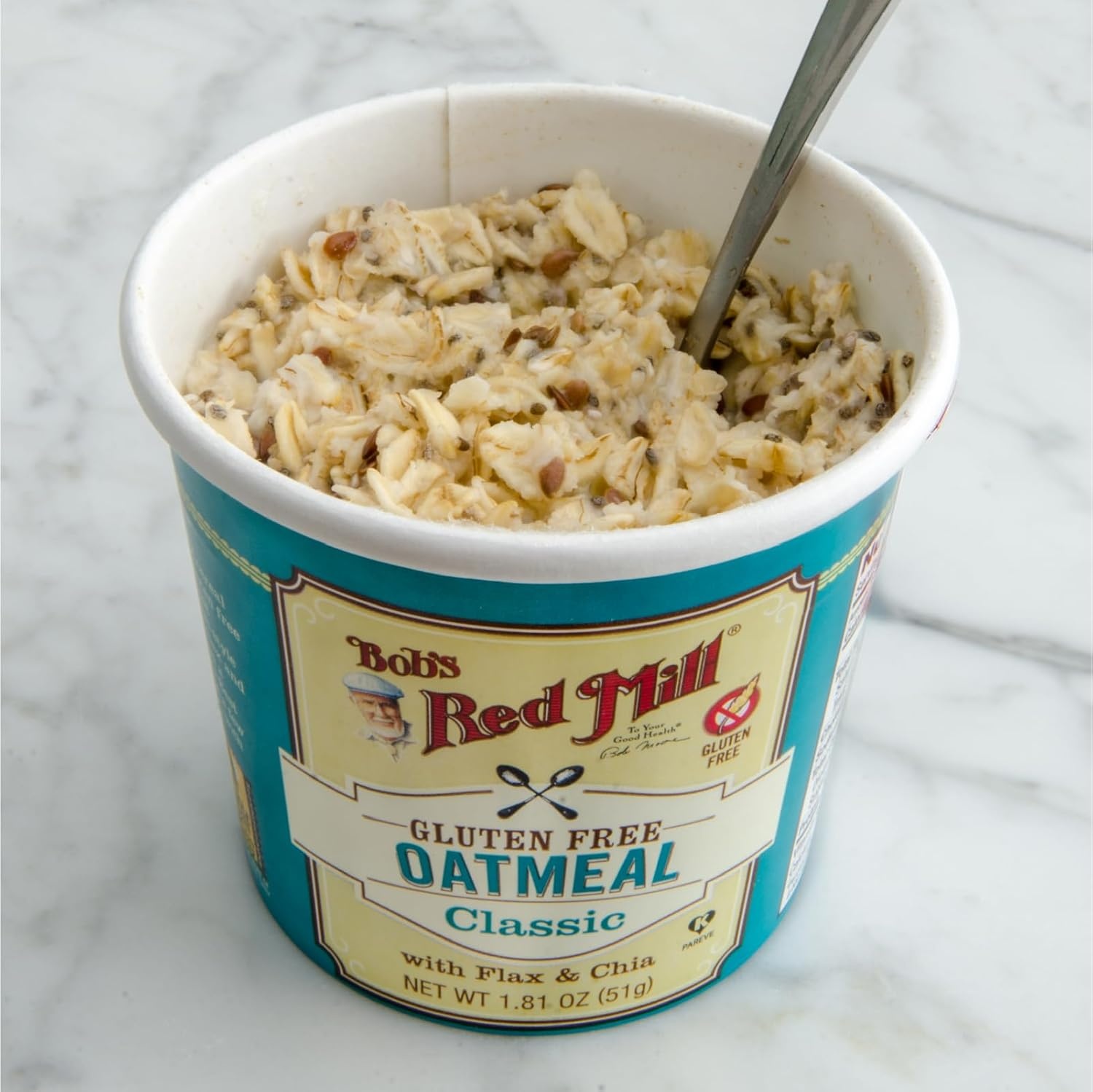 image:imageBobs Red Mill Oatmeal Cup Variety Pack Classic Maple Apple 1 cup Pack of 12 Non GMO Whole Grain Kosher