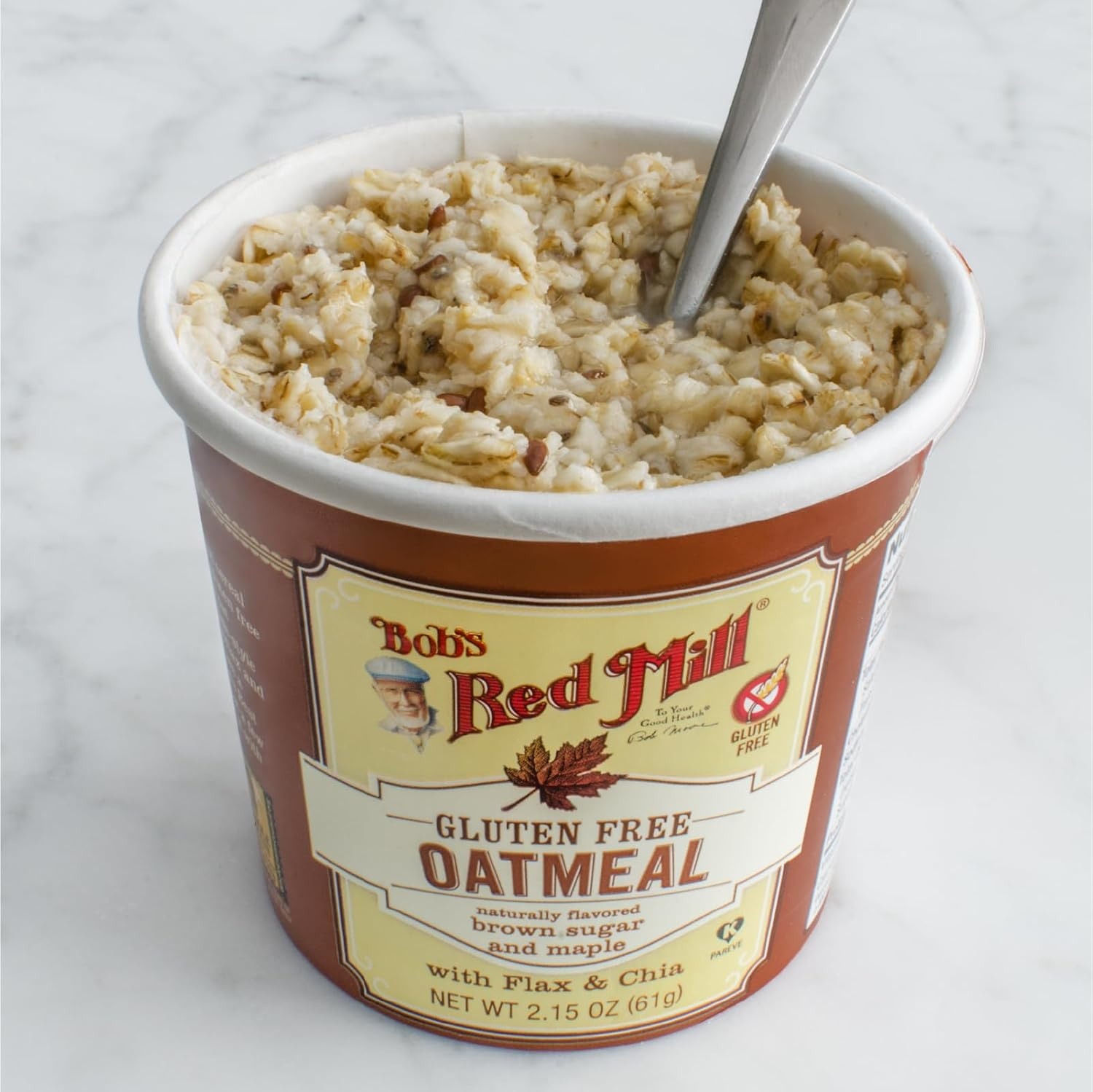 image:imageBobs Red Mill Oatmeal Cup Variety Pack Classic Maple Apple 1 cup Pack of 12 Non GMO Whole Grain Kosher