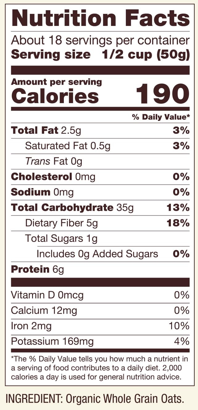 image:imageBobs Red Mill Organic Gluten Free Extra Thick Rolled Oats 32oz 4 Pack
