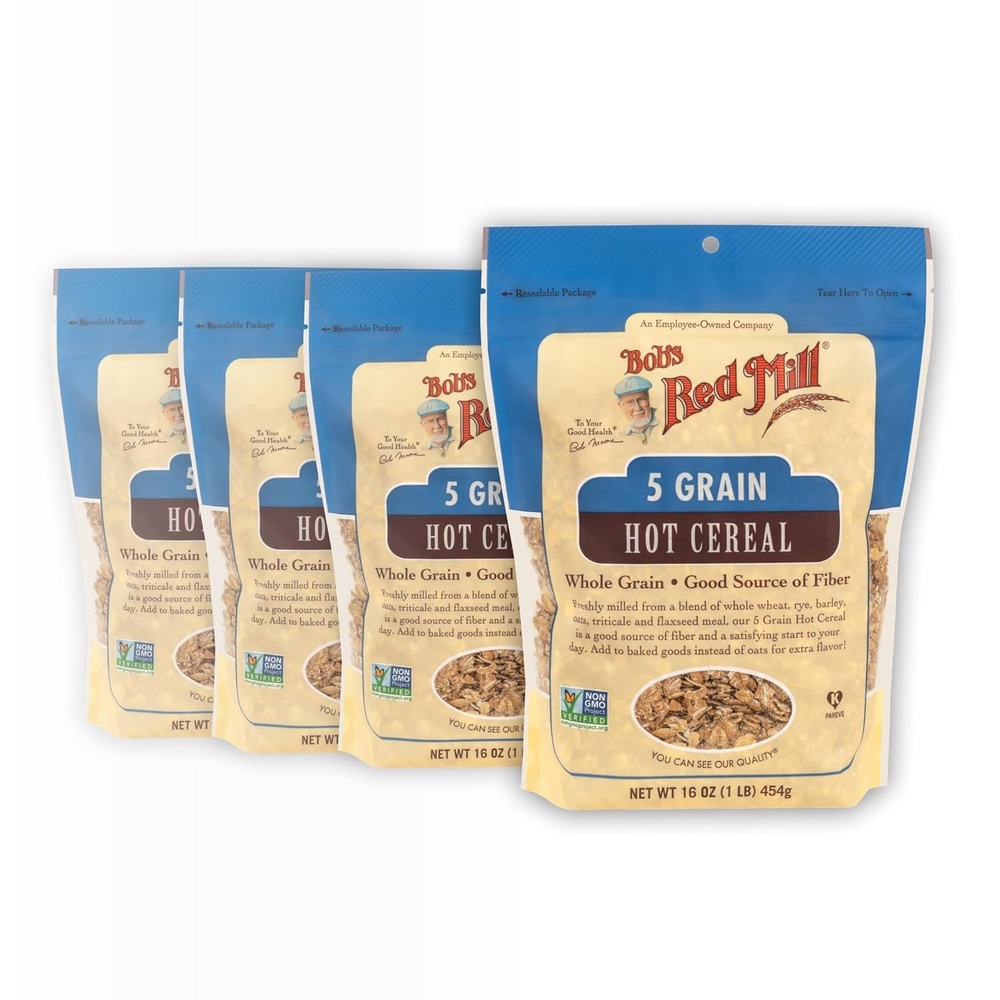 image:imageBobs Red Mill 5 Grain Hot Cereal 16oz 4 Pack1 Pound Pack of 4