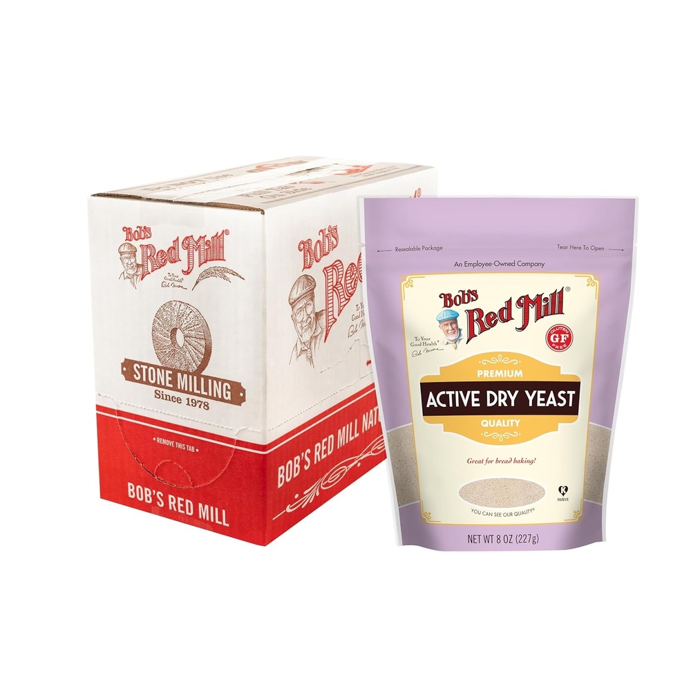 image:imageBobs Red Mill Active Dry Yeast 8oz Pack of 5  Gluten Free Vegan Paleo Friendly Kosher40 Ounce Pack of 1