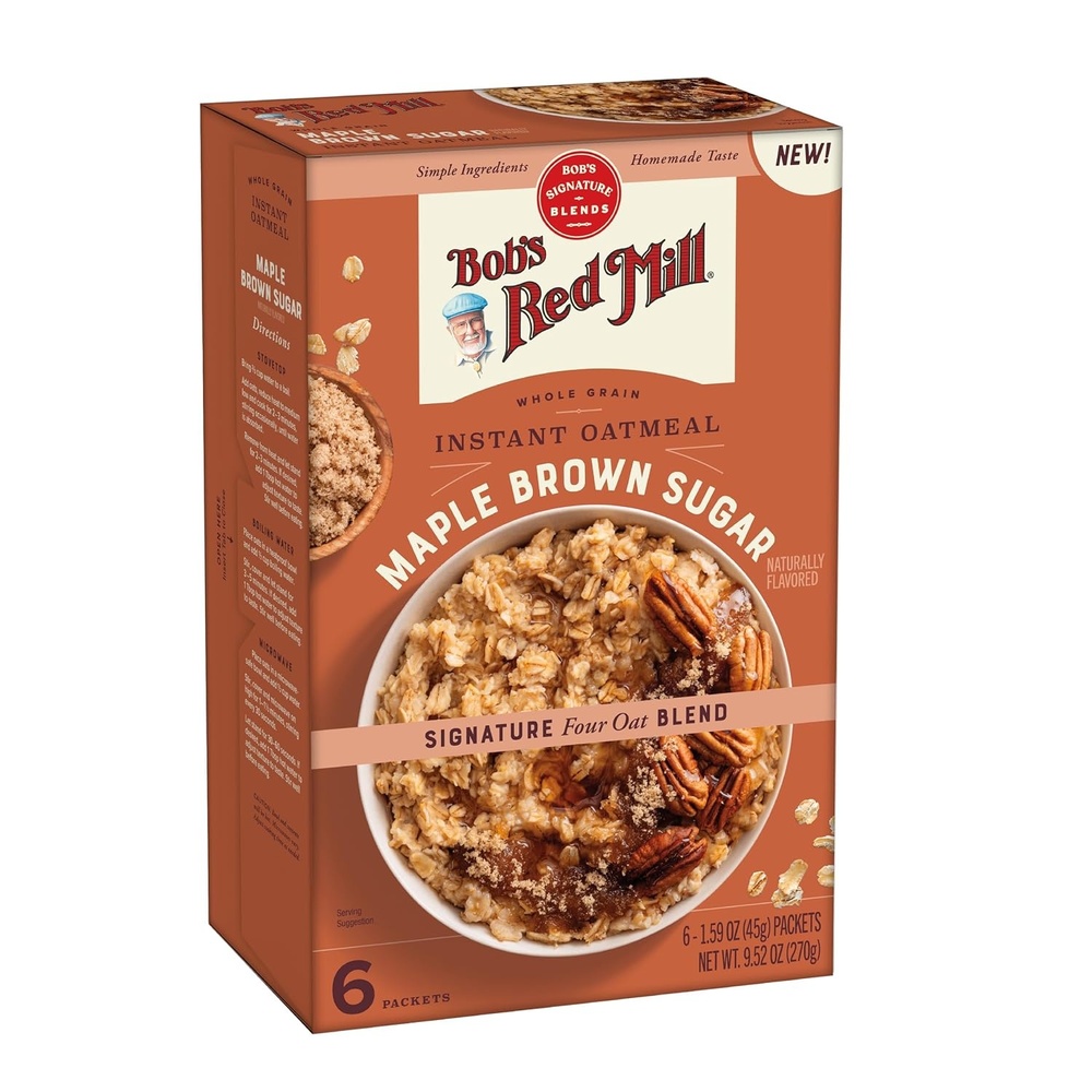 image:imageBobs Red Mill Apple Cinnamon Instant Oatmeal Packets 6 packetsMaple Brown Sugar