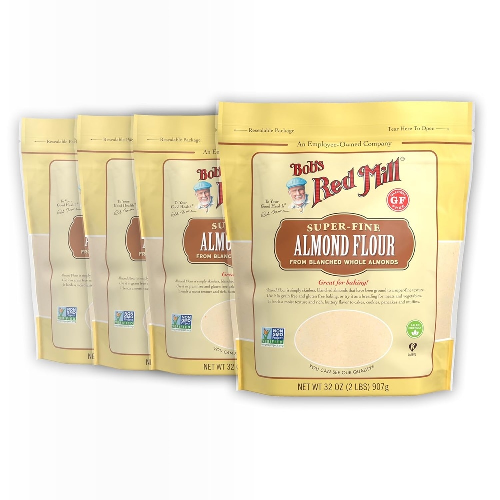 image:imageBobs Red Mill Blanched Almond Flour Finely Sifted  1 Pound Pack of 4  NonGMO Gluten Free Paleo Vegan Keto Friendly32 Ounce Pack of 4