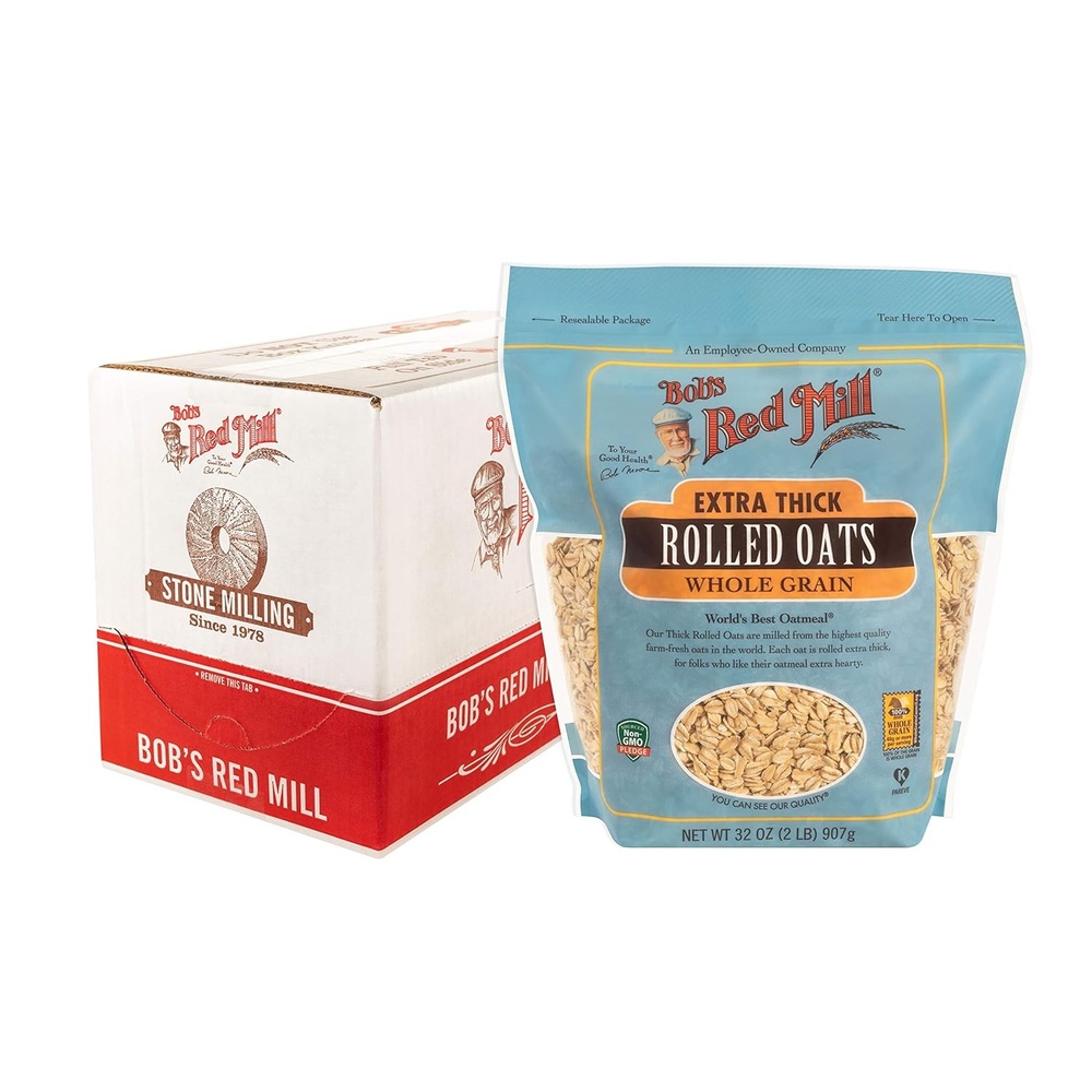 image:imageBobs Red Mill Extra Thick Rolled Oats  16 Ounce Pack of 4 Non GMO Whole Grain Vegan Kosher315 Ounce Pack of 4