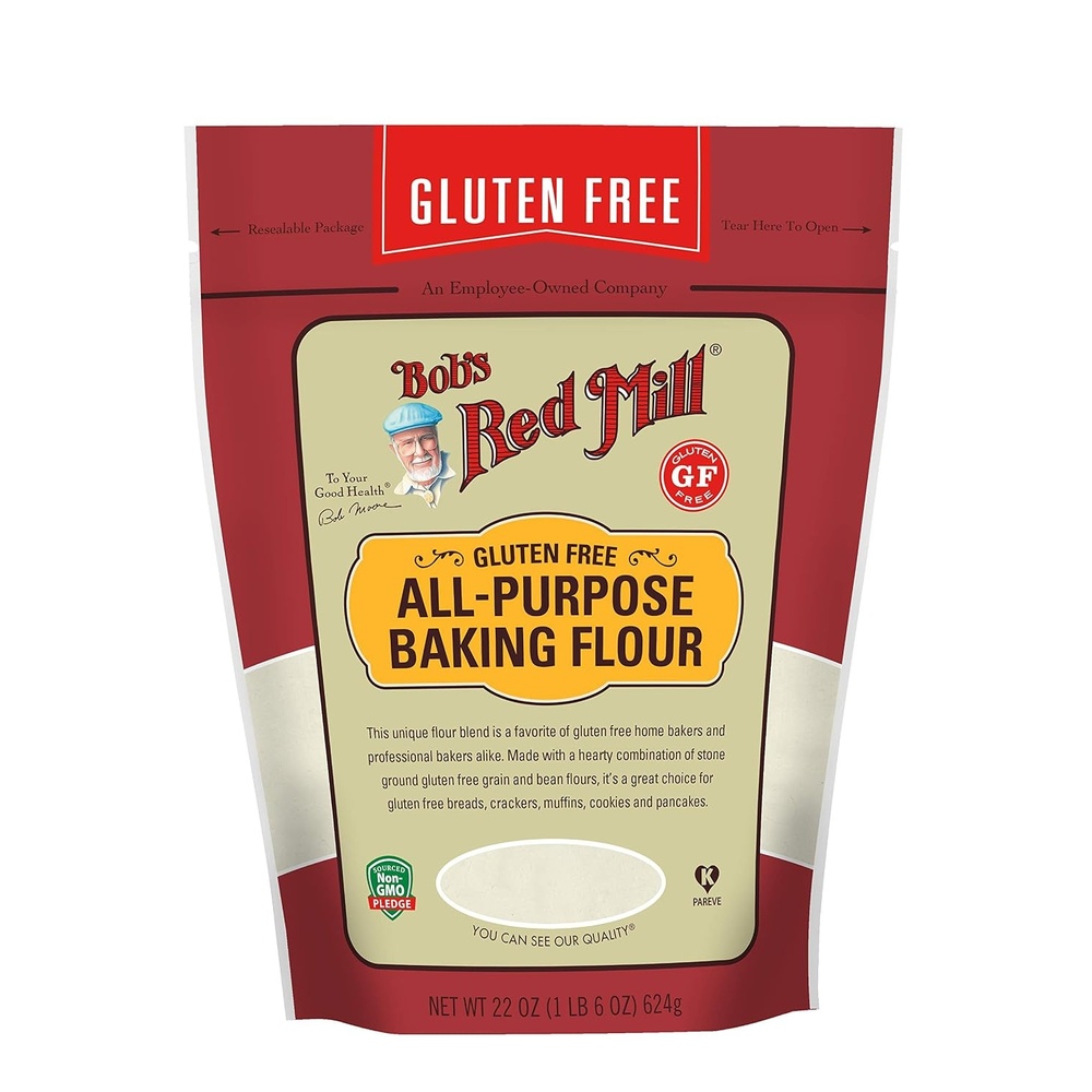 image:imageBobs Red Mill Gluten Free All Purpose Baking Flour 22oz Pack of 4  Gluten Free Vegan Kosher22 Ounce Pack of 1