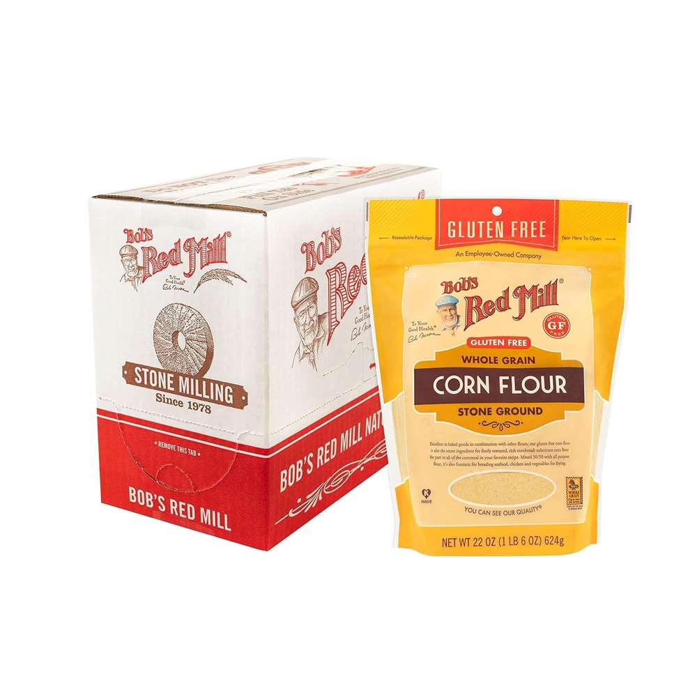 image:imageBobs Red Mill Gluten Free Corn Flour 22oz Pack of 4  Gluten Free Whole Grain Vegan Kosher22 Ounce Pack of 4
