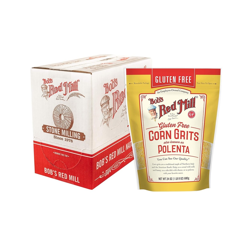 image:imageBobs Red Mill Gluten Free Corn GritsPolenta 24oz Pack of 4  Gluten Free Vegan Kosher24 Ounce Pack of 4