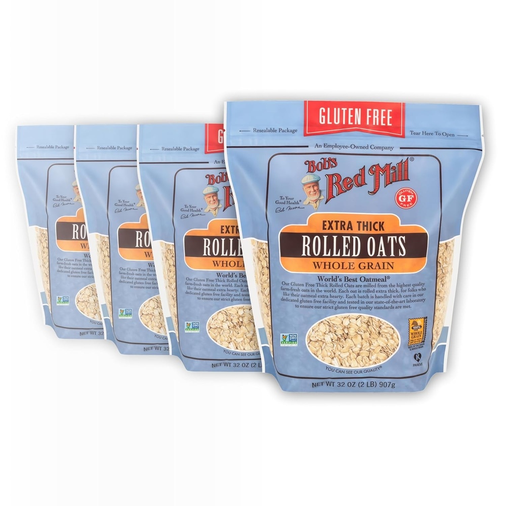image:imageBobs Red Mill Gluten Free Extra Thick Rolled Oats 32ounce Pack of 432 Ounce Pack of 4