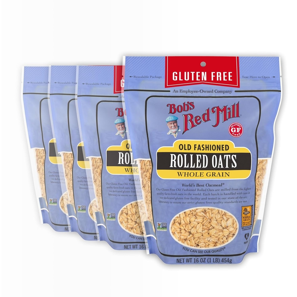 image:imageBobs Red Mill Gluten Free Old Fashioned Rolled Oats 16oz 4 Pack