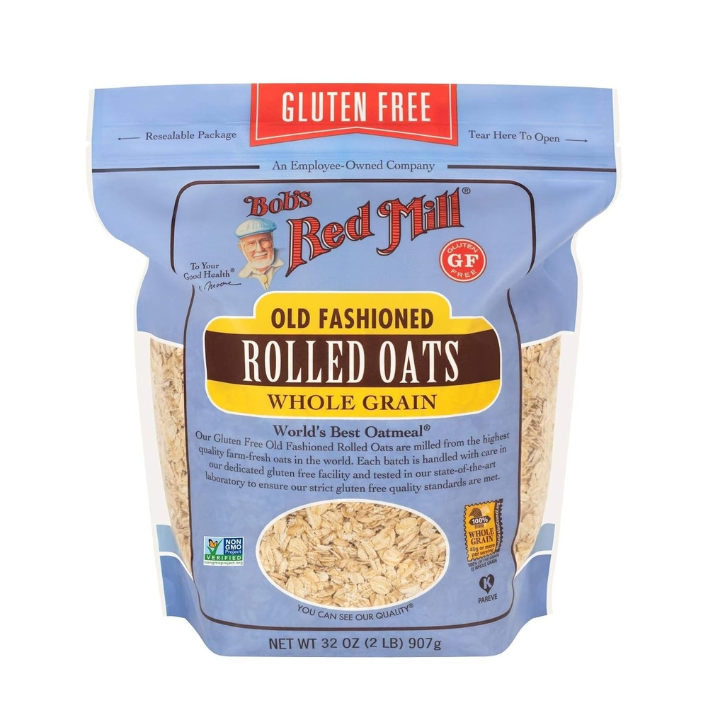 image:imageBobs Red Mill Gluten Free Old Fashioned Rolled Oats 32oz 4 PackGF Old Fashioned