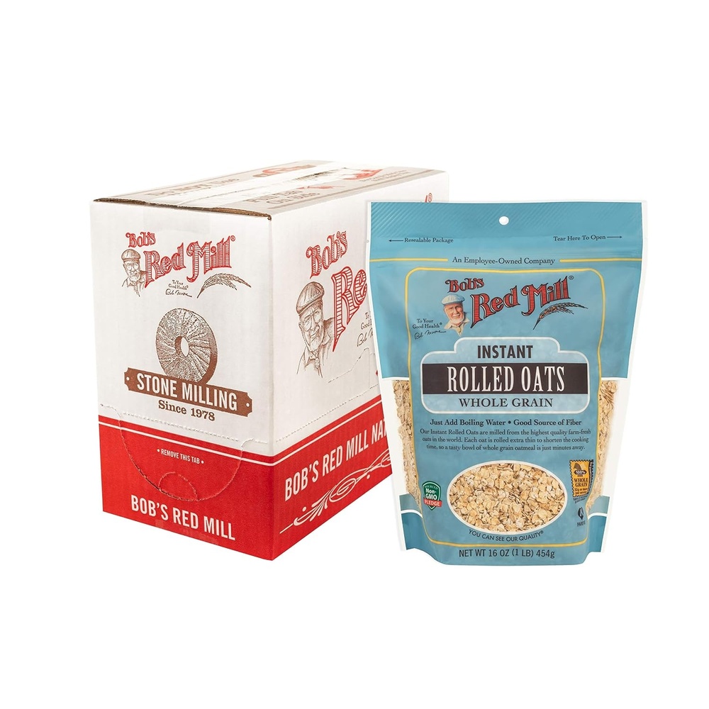 image:imageBobs Red Mill Instant Rolled Oats 16oz Pack of 4  Non GMO Whole Grain Vegan Kosher16 Ounce Pack of 4