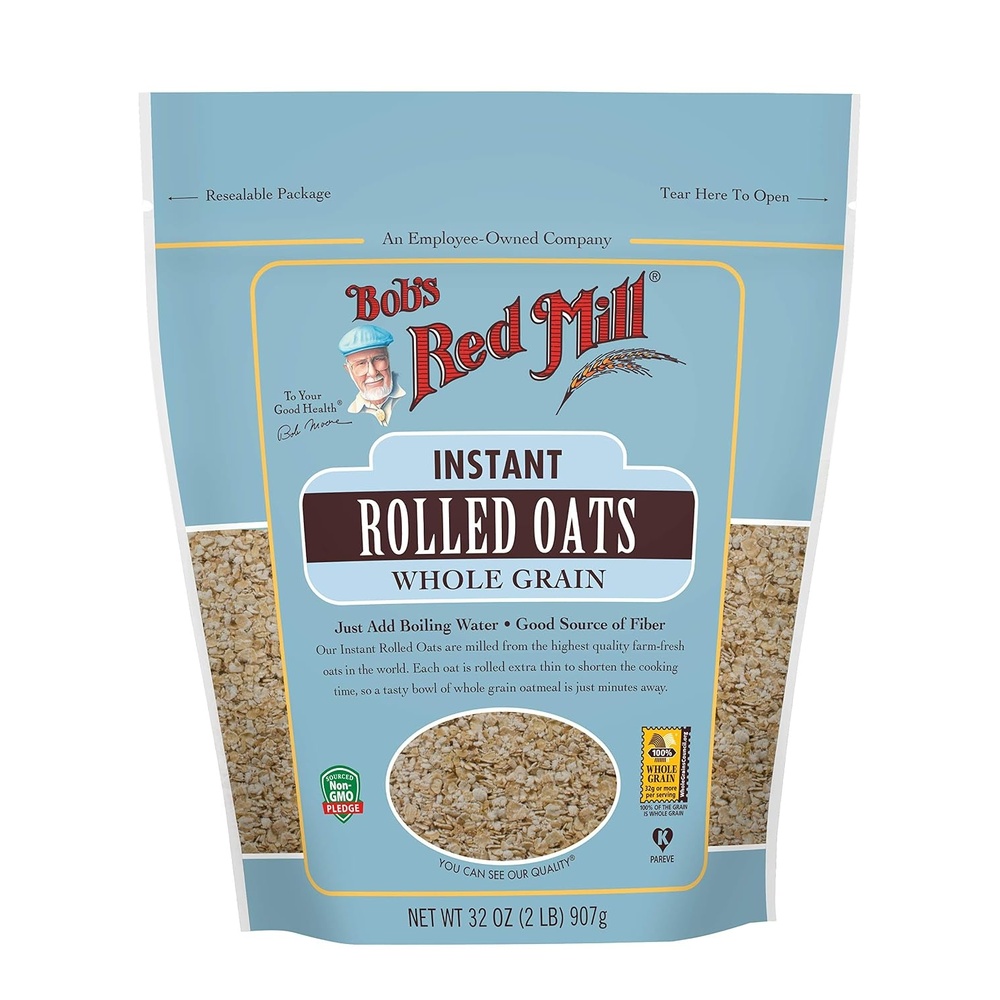 image:imageBobs Red Mill Instant Rolled Oats 16oz Pack of 4  Non GMO Whole Grain Vegan Kosher32 Ounce Pack of 1