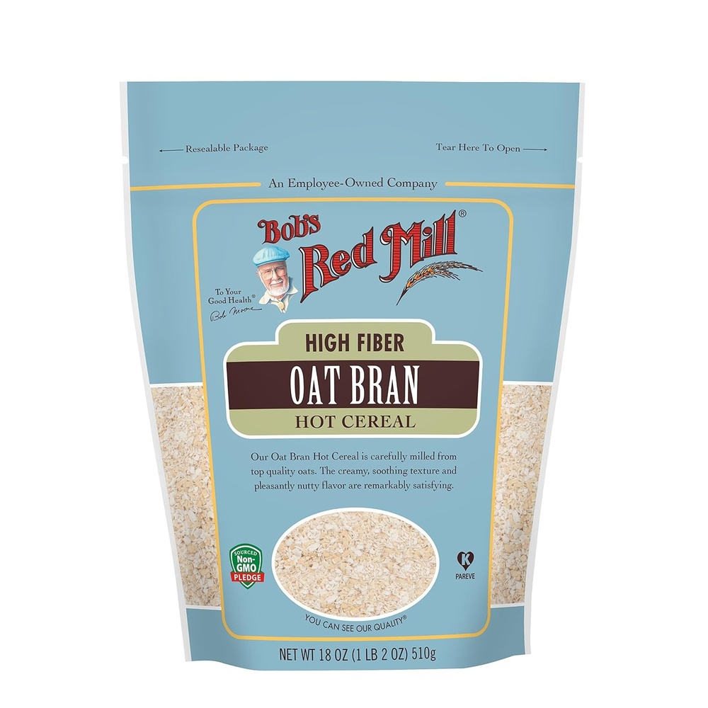 image:imageBobs Red Mill Oat Bran 40oz Pack of 4  Non GMO Vegan Kosher18 Ounce Pack of 1