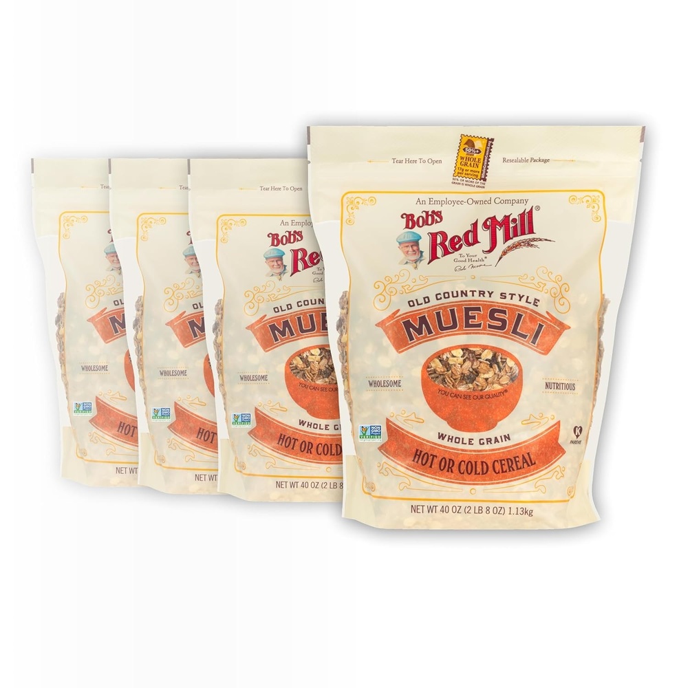 image:imageBobs Red Mill Old Country Style Muesli 40oz 4 Pack40 Ounce Pack of 4