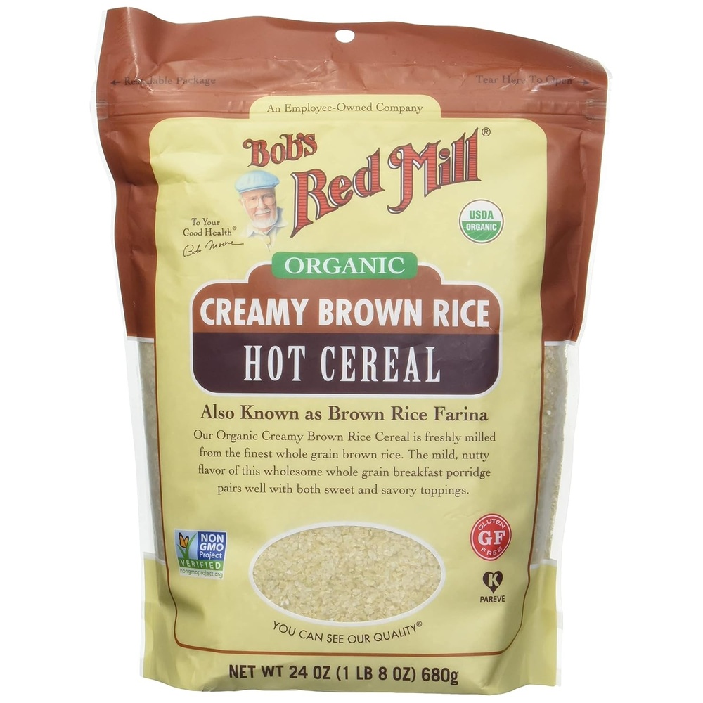 image:imageBobs Red Mill Organic Brown Rice Hot Cereal 24oz Pack of 4  Non GMO Whole Grain Vegan Kosher