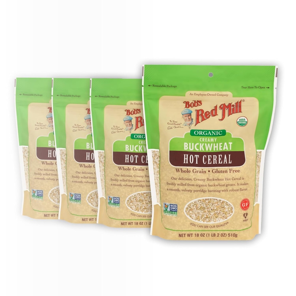 image:imageBobs Red Mill Organic Gluten Free Creamy Buckwheat Hot Cereal 18oz 4 Pk