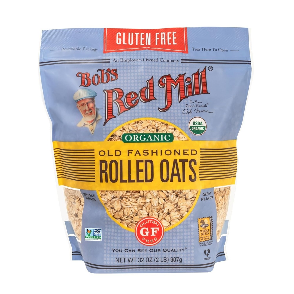 image:imageBobs Red Mill Organic Gluten Free Old Fashioned Rolled Oats 32oz 4 PackUnflavored