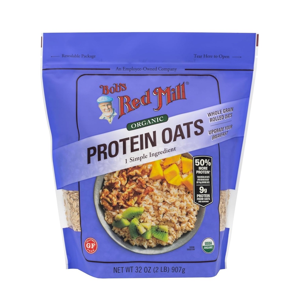 image:imageBobs Red Mill Organic High Protein Oats 32oz 4 Pack32 Ounce Pack of 1