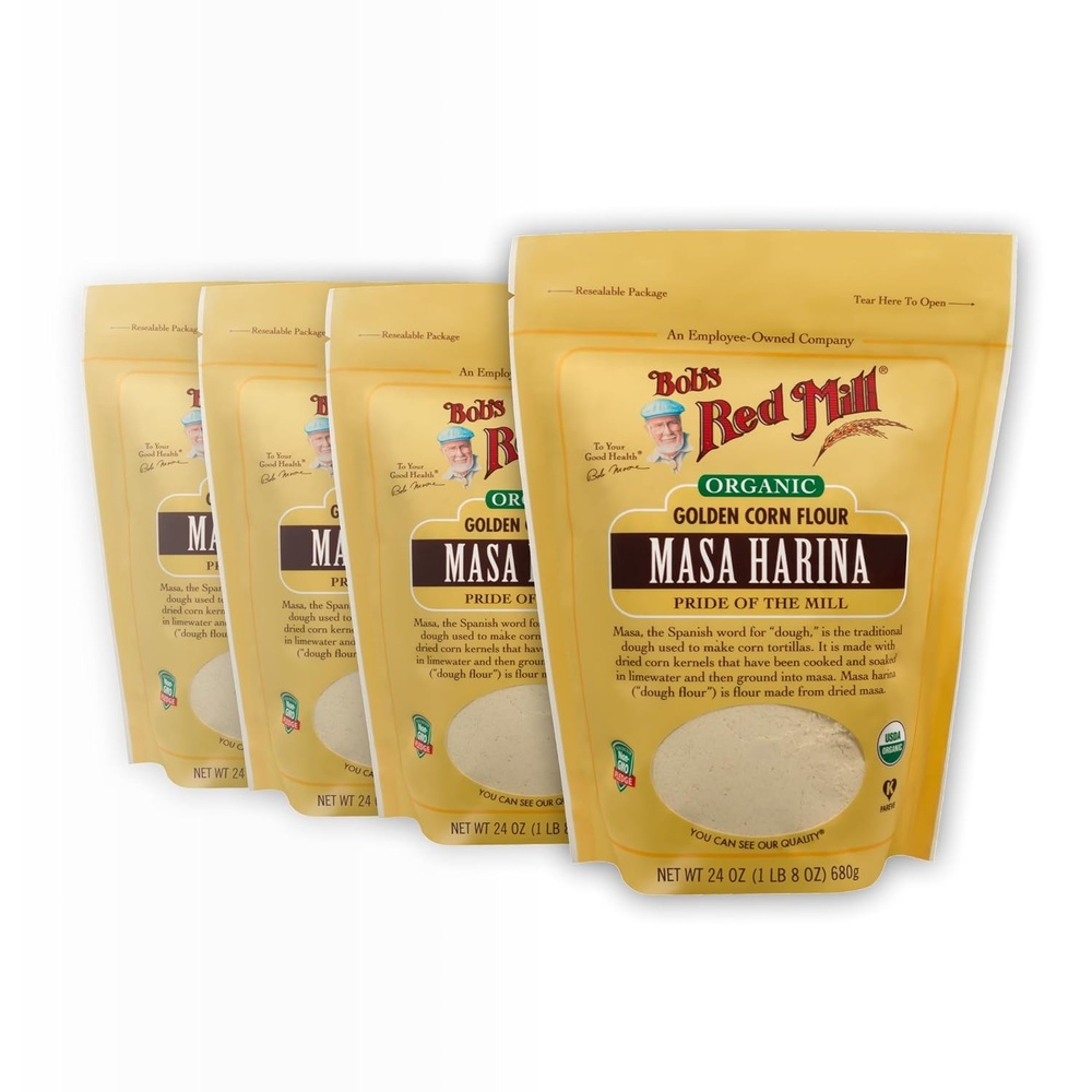 image:imageBobs Red Mill Organic Masa Harina Flour 24oz24 Ounce Pack of 4