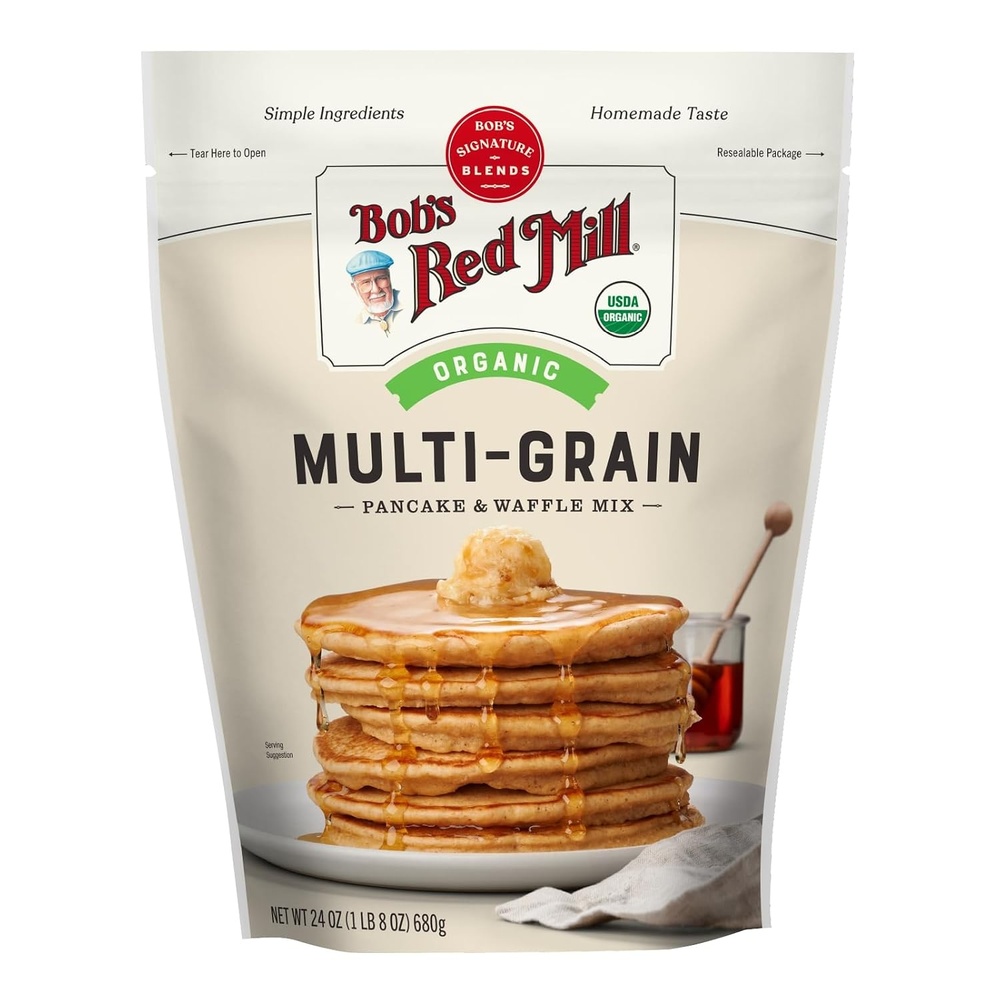 image:imageBobs Red Mill Organic MultiGrain Pancake amp Waffle Mix 24oz24 Ounce Pack of 1