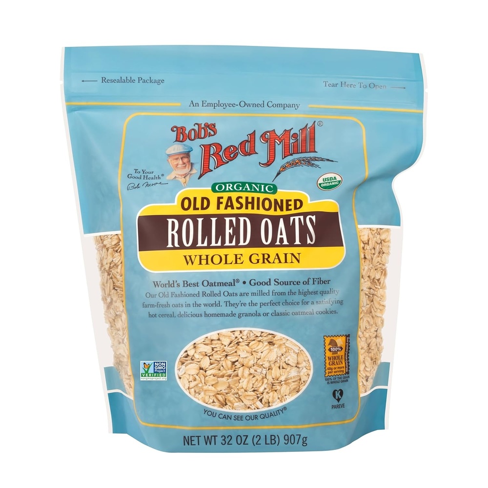 image:imageBobs Red Mill Organic Old Fashioned Rolled Oats 32oz 4 Pack32 Ounce Pack of 1