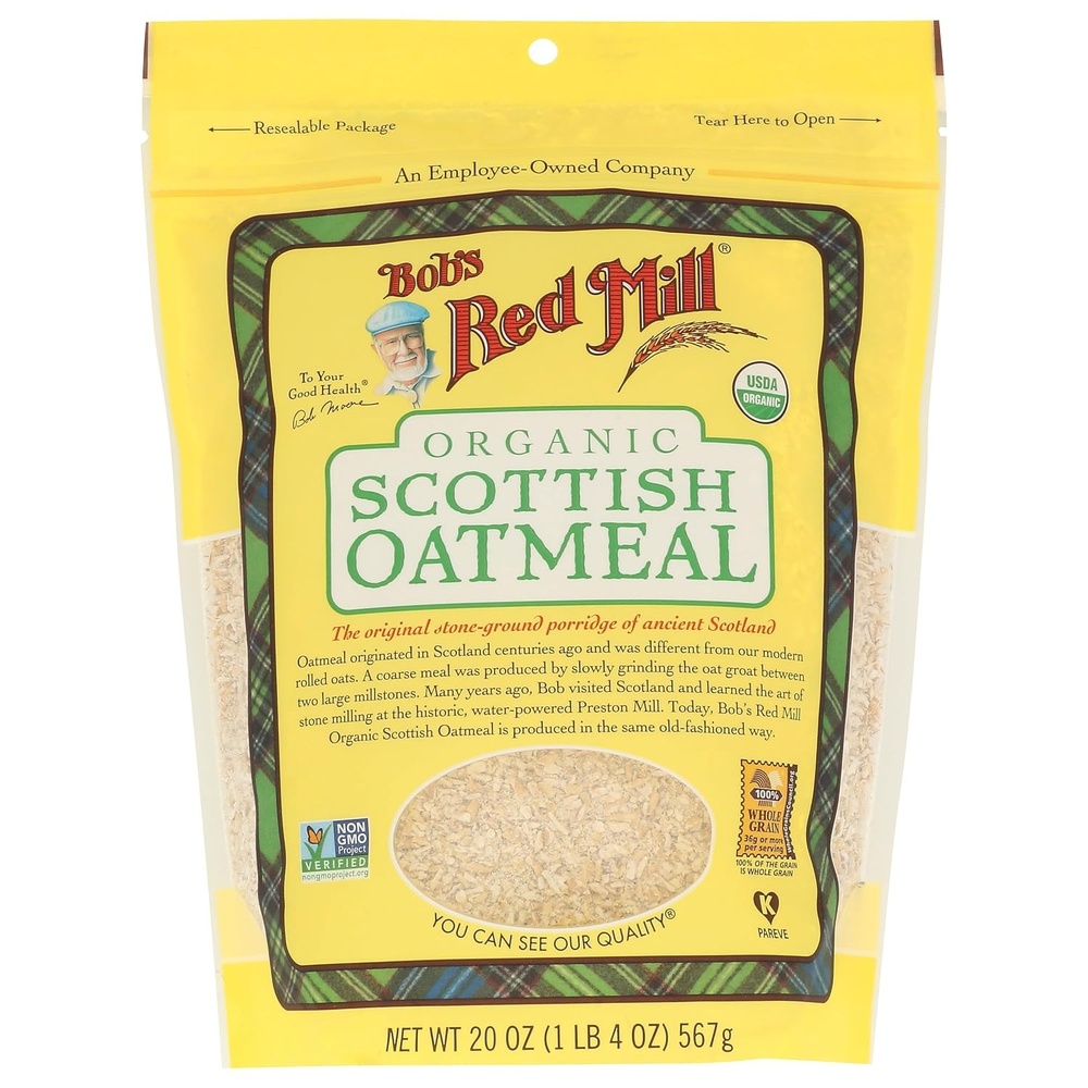 image:imageBobs Red Mill Organic Scottish Oatmeal 20oz 4 Pack20 Ounce Pack of 1