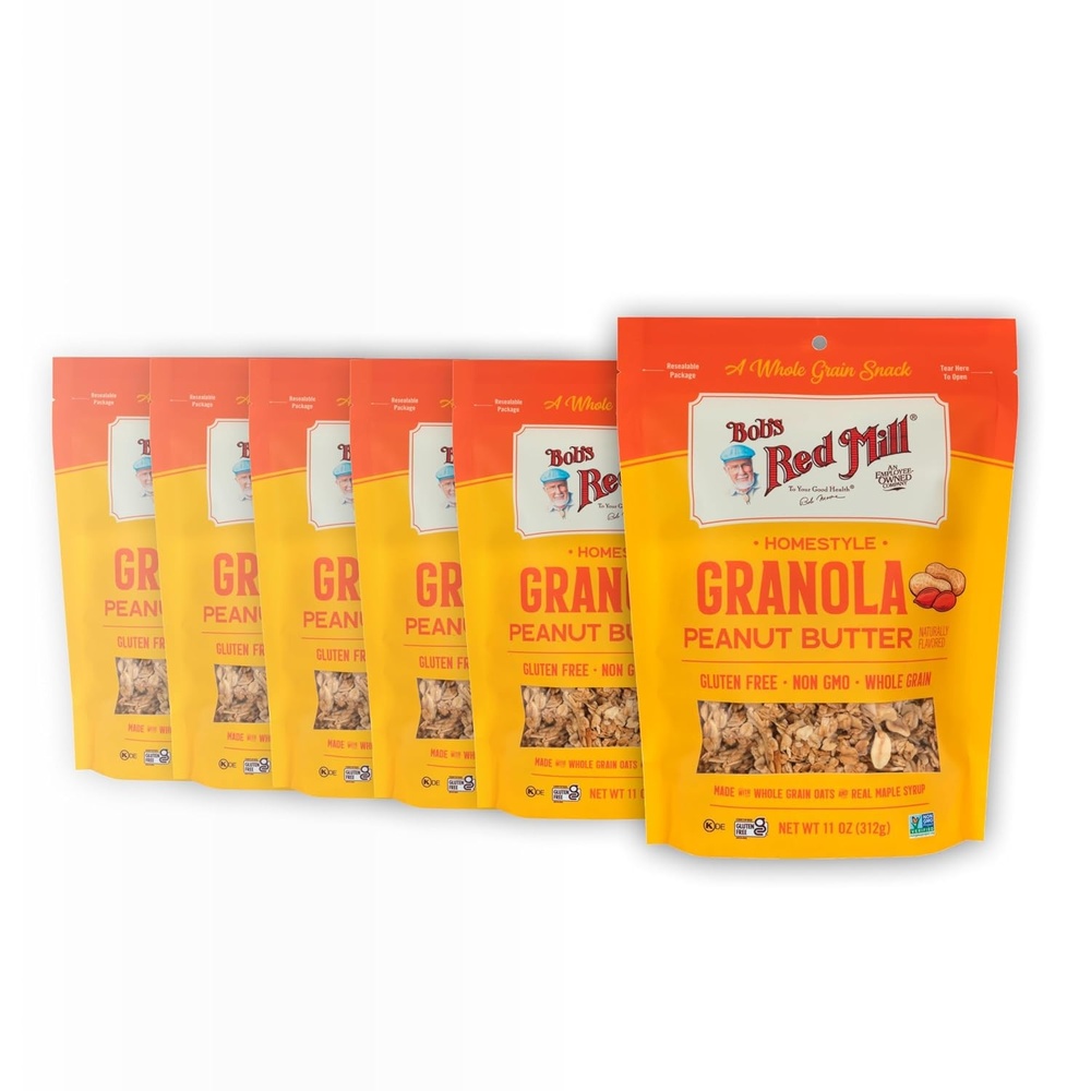 image:imageBobs Red Mill Peanut Butter Homestyle Granola 11oz 6 Count11 Ounce Pack of 6