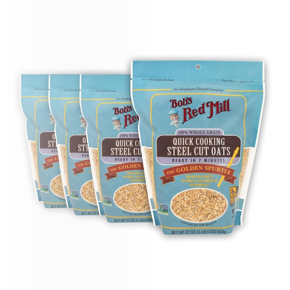 image:imageBobs Red Mill Quick Cooking Steel Cut Oats 22oz 4 Pack22 Ounce Pack of 4
