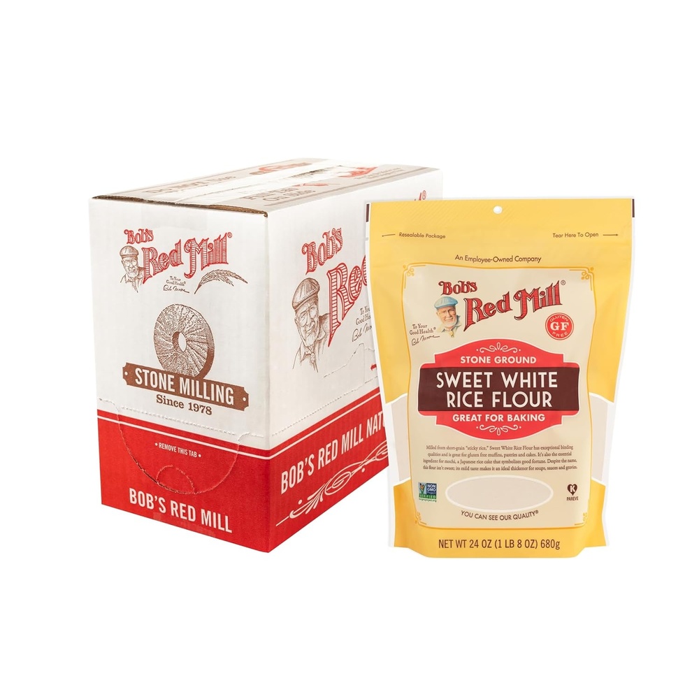 image:imageBobs Red Mill Sweet White Rice Flour 24oz Pack of 4  Non GMO Gluten Free Vegan Kosher24 Ounce Pack of 4