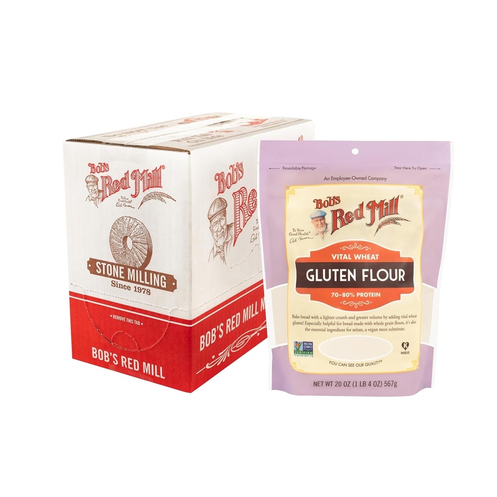 image:imageBobs Red Mill Vital Wheat Gluten Flour 20oz Pack of 4  Vegan Keto Friendly Kosher20 Ounce Pack of 4