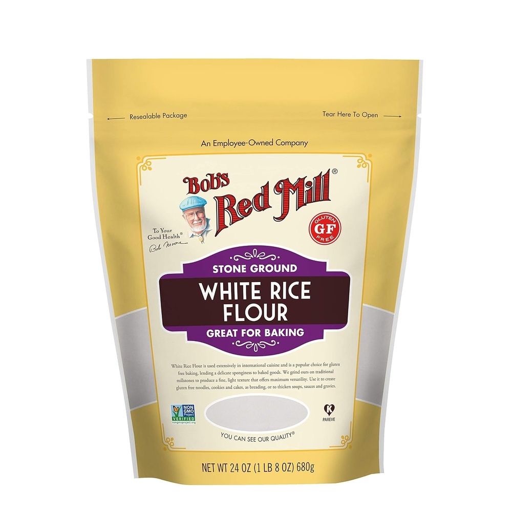 image:imageBobs Red Mill White Rice Flour 24oz Pack of 4  Non GMO Vegan Kosher24 Ounce Pack of 1