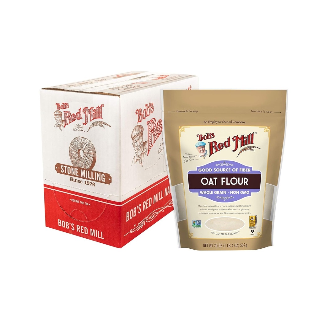 image:imageBobs Red Mill Whole Grain Oat Flour 20oz Pack of 4  Whole Grain Vegan Kosher20 Ounce Pack of 4