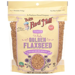 Bob’s Red Mill Golden Flaxseeds, 13oz (Pack of 4) – Non GMO, Gluten Free, Vegan, Paleo Friendly, Raw, Sproutable, Kosher(13 Ounce (Pack of 1))