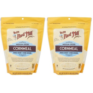 Bob’s Red Mill Medium Grind Cornmeal, 24oz (Pack of 4) – Whole Grain, Vegan, Kosher(24 Ounce (Pack of 2))