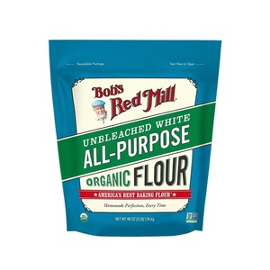 Bob’s Red Mill Organic All Purpose Unbleached Flour, 3 Pound (Pack of 4) – Non-GMO, Vegan, Unbromated, Unenriched(48 Ounce (Pack of 1))
