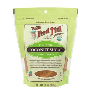 Bob’s Red Mill Organic Coconut Sugar, 13 Ounce Bag (Pack of 4), Non-GMO Natural Sweetener, Sugar Alternative, Sugar for Coffee, Tea & Recipes, Vegan, Paleo, Kosher(13 Ounce (Pack of 1))