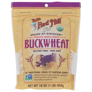 Bob’s Red Mill Organic Gluten Free Buckwheat Groats, 16oz (4 Pack)(16 Ounce (Pack of 1))