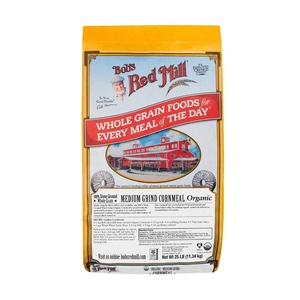 Bob’s Red Mill Organic Medium Grind Cornmeal, 24oz (Pack of 4) – Non GMO, Whole Grain, Vegan, Kosher(400 Ounce (Pack of 1))