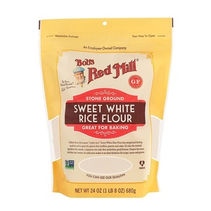 Bob’s Red Mill Sweet White Rice Flour, 24oz (Pack of 4) – Non GMO, Gluten Free, Vegan, Kosher(24 Ounce (Pack of 1))