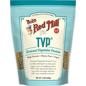 Bob’s Red Mill TVP, 12oz (Pack of 4) – Vegan, Made in USA, Unflavored, Kosher(12 Ounce (Pack of 1))