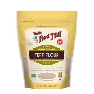 Bob’s Red Mill Teff Flour, 20oz (Pack of 4) – Non GMO, Gluten Free, Whole Grain, Vegan, Kosher(Resealable)